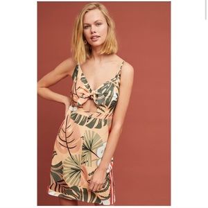 Anthropologie Farm Rio Palm Mini Dress